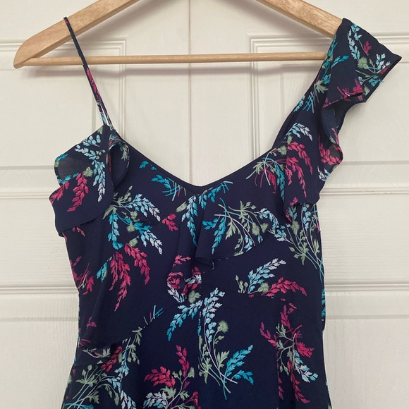 {Likely} Ophelia Floral Asymmetrical Ruffle Dress in Blue - Women's 00 - NWT - Picture 7 of 11